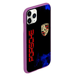 Чехол iPhone 11 Pro матовый Porsche, цвет: 3D-фиолетовый — фото 2