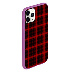 Чехол iPhone 11 Pro матовый Шотландка, цвет: 3D-фиолетовый — фото 2