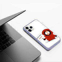 Чехол iPhone 11 Pro матовый Kenny McCormick, цвет: 3D-светло-сиреневый — фото 2