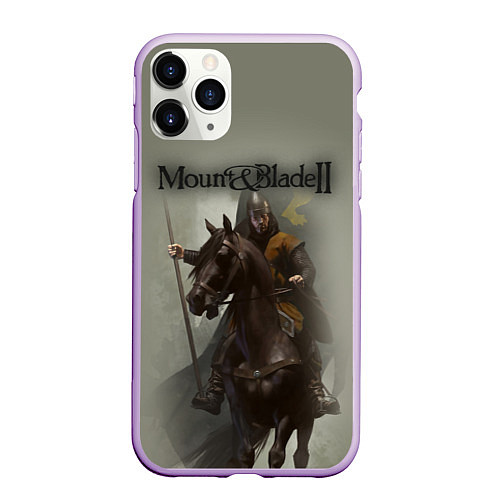 Чехол iPhone 11 Pro матовый Mount and Blade 2 / 3D-Сиреневый – фото 1