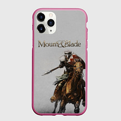 Чехол iPhone 11 Pro матовый Mount and Blade, цвет: 3D-малиновый