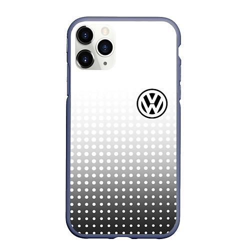 Чехол iPhone 11 Pro матовый Volkswagen / 3D-Серый – фото 1