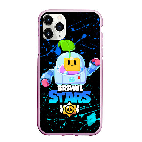 Чехол iPhone 11 Pro матовый Brawl Stars SPROUT / 3D-Розовый – фото 1