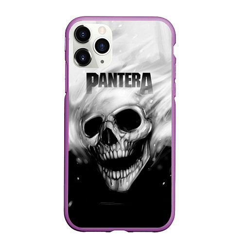 Чехол iPhone 11 Pro матовый Pantera / 3D-Фиолетовый – фото 1