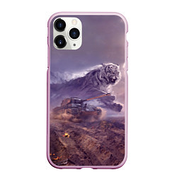 Чехол iPhone 11 Pro матовый Танк, цвет: 3D-розовый