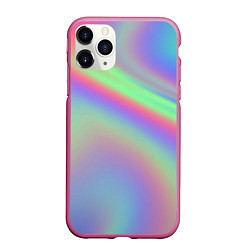 Чехол iPhone 11 Pro матовый Gradient vinyl, цвет: 3D-малиновый