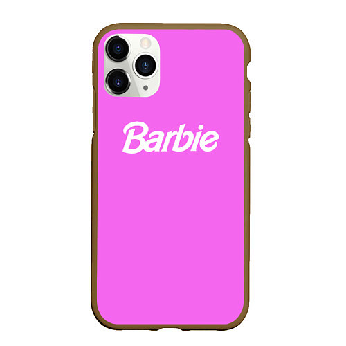 Чехол iPhone 11 Pro матовый Barbie / 3D-Коричневый – фото 1