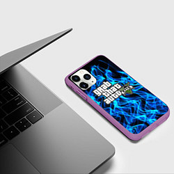 Чехол iPhone 11 Pro матовый GTA5, цвет: 3D-фиолетовый — фото 2