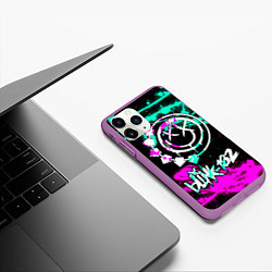 Чехол iPhone 11 Pro матовый Blink-182 6, цвет: 3D-фиолетовый — фото 2
