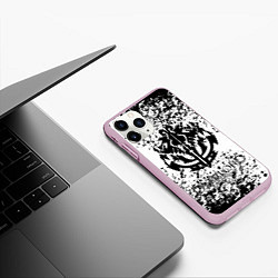 Чехол iPhone 11 Pro матовый Overlord, цвет: 3D-розовый — фото 2