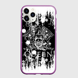 Чехол iPhone 11 Pro матовый QUEEN, цвет: 3D-фиолетовый