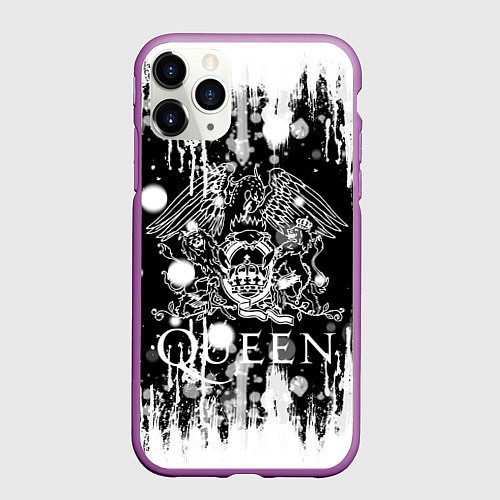 Чехол iPhone 11 Pro матовый QUEEN / 3D-Фиолетовый – фото 1