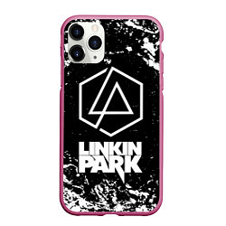 Чехол iPhone 11 Pro матовый LINKIN PARK 2, цвет: 3D-малиновый