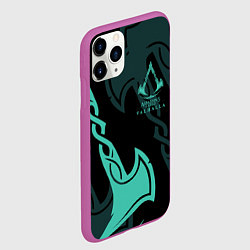 Чехол iPhone 11 Pro матовый ASSASSINS CREED VALHALLA, цвет: 3D-фиолетовый — фото 2