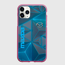 Чехол iPhone 11 Pro матовый MAZDA, цвет: 3D-малиновый