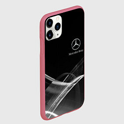 Чехол iPhone 11 Pro матовый MERCEDES, цвет: 3D-малиновый — фото 2