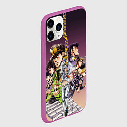 Чехол iPhone 11 Pro матовый Jo Jo, цвет: 3D-фиолетовый — фото 2