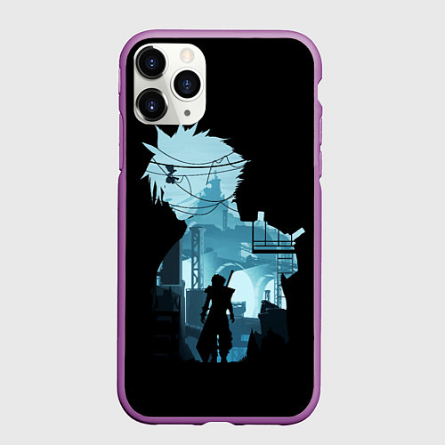 Чехол iPhone 11 Pro матовый Final Fantasy / 3D-Фиолетовый – фото 1