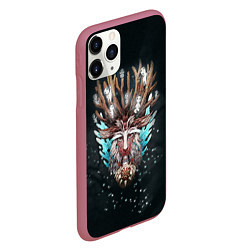 Чехол iPhone 11 Pro матовый Princess Mononoke, цвет: 3D-малиновый — фото 2