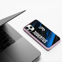 Чехол iPhone 11 Pro матовый JUVENTUS, цвет: 3D-розовый — фото 2