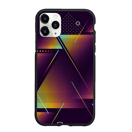 Чехол iPhone 11 Pro матовый RARE / 3D-Черный – фото 1