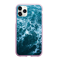 Чехол iPhone 11 Pro матовый Водная гладь, цвет: 3D-розовый