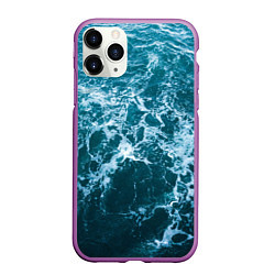 Чехол iPhone 11 Pro матовый Водная гладь, цвет: 3D-фиолетовый