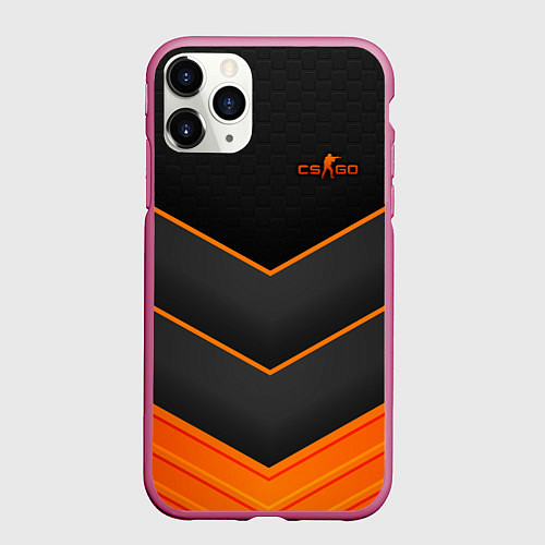 Чехол iPhone 11 Pro матовый Counter-Strike / 3D-Малиновый – фото 1