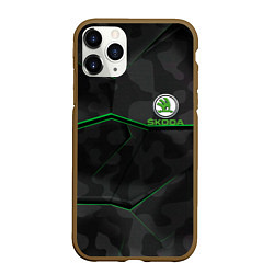 Чехол iPhone 11 Pro матовый SKODA