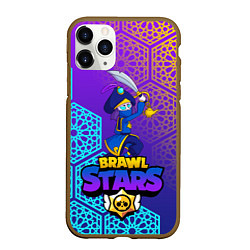 Чехол iPhone 11 Pro матовый MORTIS BRAWL STARS, цвет: 3D-коричневый