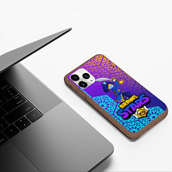 Чехол iPhone 11 Pro матовый MORTIS BRAWL STARS, цвет: 3D-коричневый — фото 2