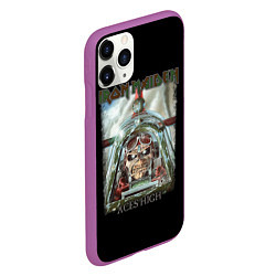 Чехол iPhone 11 Pro матовый Iron Maiden, цвет: 3D-фиолетовый — фото 2