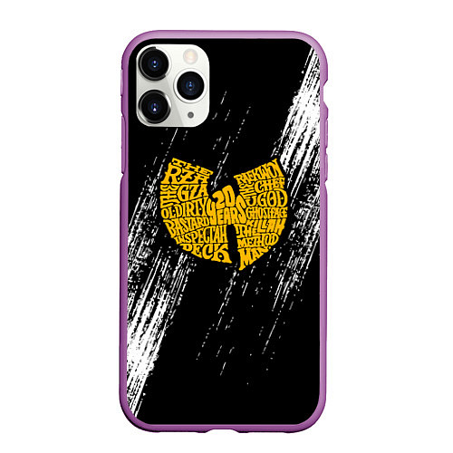 Чехол iPhone 11 Pro матовый Wu-Tang Clan / 3D-Фиолетовый – фото 1