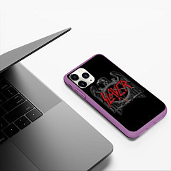 Чехол iPhone 11 Pro матовый Slayer, цвет: 3D-фиолетовый — фото 2