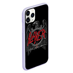 Чехол iPhone 11 Pro матовый Slayer, цвет: 3D-светло-сиреневый — фото 2