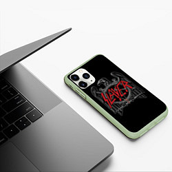 Чехол iPhone 11 Pro матовый Slayer, цвет: 3D-салатовый — фото 2