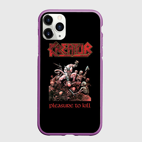 Чехол iPhone 11 Pro матовый Kreator / 3D-Фиолетовый – фото 1