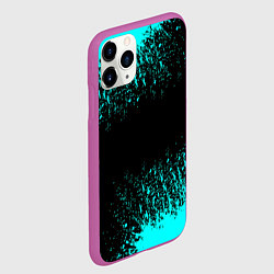 Чехол iPhone 11 Pro матовый Краска, цвет: 3D-фиолетовый — фото 2