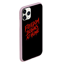 Чехол iPhone 11 Pro матовый Freedom, цвет: 3D-розовый — фото 2