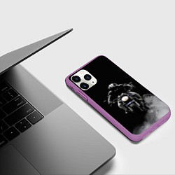 Чехол iPhone 11 Pro матовый МОТОЦИКЛЫ, цвет: 3D-фиолетовый — фото 2