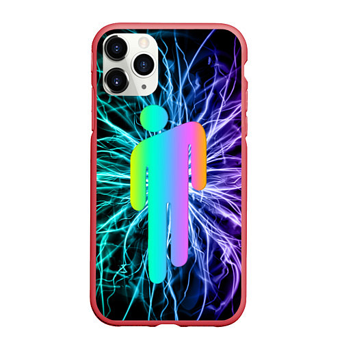 Чехол iPhone 11 Pro матовый BILLIE EILISH / 3D-Красный – фото 1