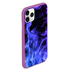 Чехол iPhone 11 Pro матовый ОГОНЬ, цвет: 3D-фиолетовый — фото 2