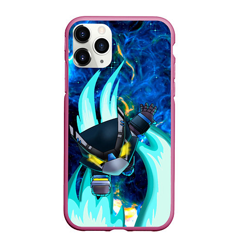 Чехол iPhone 11 Pro матовый BRAWL STARS MECHA CROW / 3D-Малиновый – фото 1