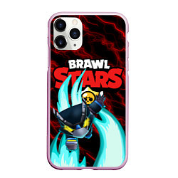 Чехол iPhone 11 Pro матовый BRAWL STARS MECHA CROW