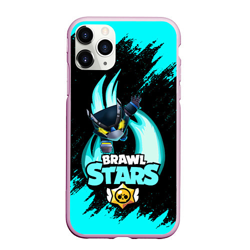 Чехол iPhone 11 Pro матовый Brawl stars mecha crow / 3D-Розовый – фото 1