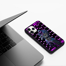 Чехол iPhone 11 Pro матовый Fortnite Raven, цвет: 3D-черный — фото 2
