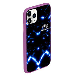 Чехол iPhone 11 Pro матовый SUBARU, цвет: 3D-фиолетовый — фото 2