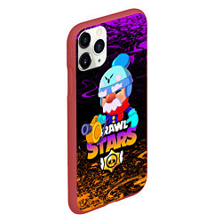 Чехол iPhone 11 Pro матовый BRAWL STARS GALE, цвет: 3D-красный — фото 2