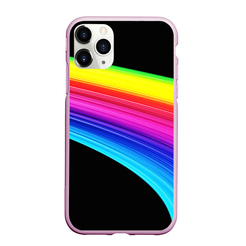 Чехол iPhone 11 Pro матовый ABSTRACT TREND / 3D-Розовый – фото 1