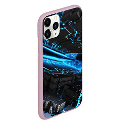 Чехол iPhone 11 Pro матовый DIGITAL ABSTRACT, цвет: 3D-розовый — фото 2